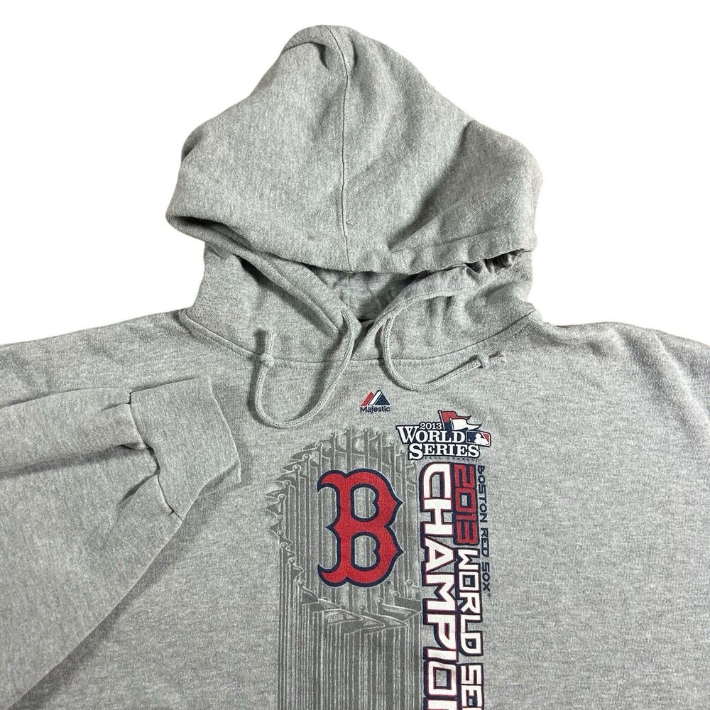 VTG Boston Red Sox 2004 World Series Champions Hoodie Men’s 4XL Majestic MLB Y2K